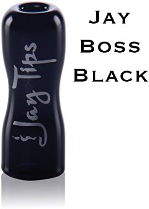 Jay Boss Black reusable glass rolling tip for large cigarettes