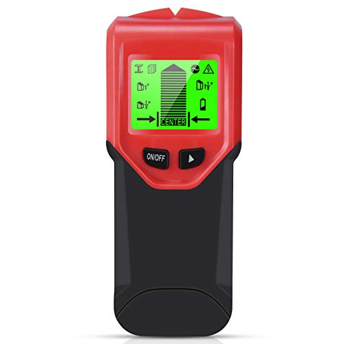 Stud Finder, BBX Lephsnt 5 in 1 Electric Wall Scanner Stud Sensor with Sound Warning and Digital LCD Display Screen for Stud, Wood, Metal and Live AC Wire Detection