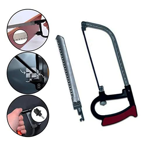 Conjunto Kit Mini Serra Serrinha Manual Em Aço 10 Peças Serrote Arco Ajustável Para Serrar Alumínio,