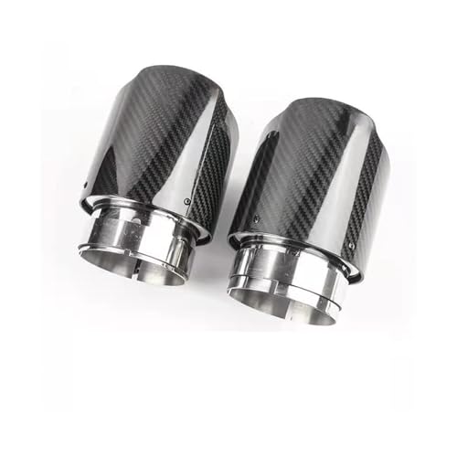 Tubo de escape de fibra de carbono en negro brillante para renovar tu Civic Hatchback