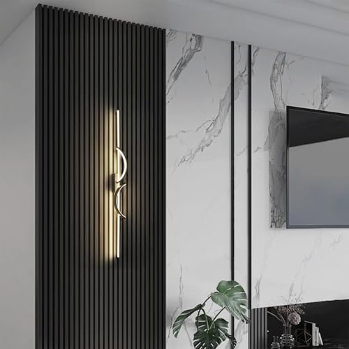 Aplique de pared LED de diseño curvo ideal para iluminar pasillos modernos y salones