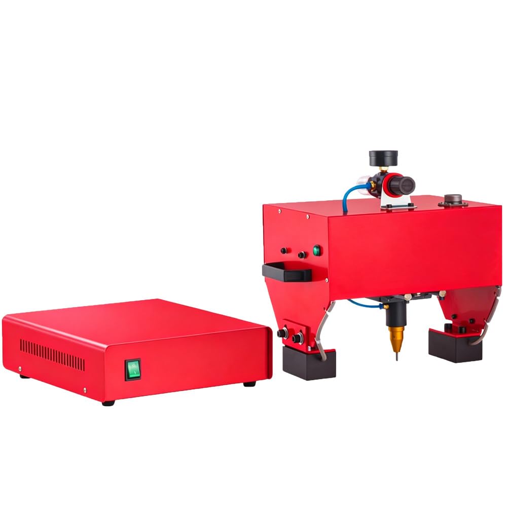ShaiVrissian Portable Pneumatic Dot Peen Marking Machine for Metal Engraving,Handheld Metal Engraver,Digital Control,Depth 0.01-1mm,For Vin Code Frame Chassis Number C