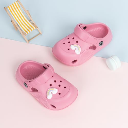 Image of Casazoe Toddler Boys Girls Cute Garden Clogs Kids Slip On Water Shoes EVA Lightweight Summer Slipper Slides Baby Comfort Sandals Children Outdoor Shower Beach Pool Play Shoes
