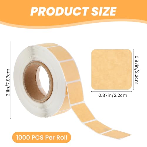 Target Stickers - 9 Rolls of 1000 Pcs Each, Self-Adhesive Rectangular Pasters for Shooting Range Practice (9000 PCS)