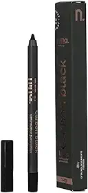 Lápis de Olho Carbon Black, Delineador em Lápis, Preto Intenso, Traço Macio e Preciso Nina Makeup
