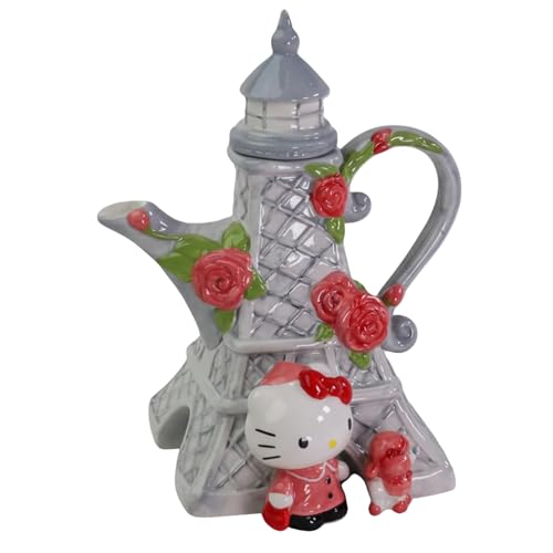 Hello Kitty Bonjour Paris Teapot, 7.25