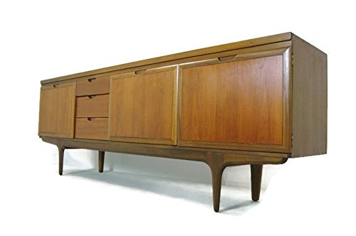Danish Style Teak Credenza by Greaves & Thomas , Sideboard or Media console, MCM.