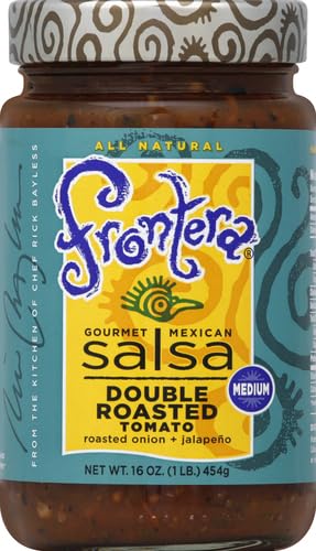 Frontera Gourmet Mexican Double Roasted Tomato Salsa, Medium, Keto Friendly, 16 oz - Thumbnail 3