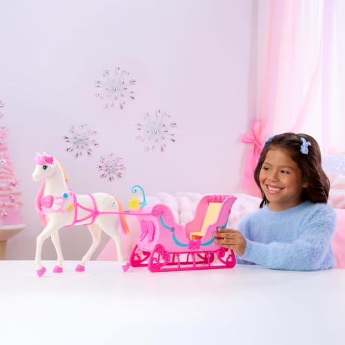 Barbie in the Nutcracker Land of Sweets Horse & Sled | Colorful Scented Hair, Comb & Candy-Scented Accessories​​, Age 3+ - image 2