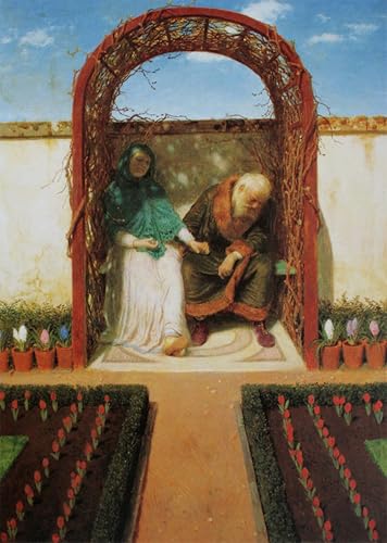 Peinture Murale Sous la tonnelle d'Arnold Bocklin pour Grand Salon Lumineux et Cosy