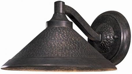 The Great Outdoors 8101-A138 Kirkham Outdoor Wall Mount, 1-Light, 60 Total Watts, 8.5-in H x 6-in W, Aspen Bronze