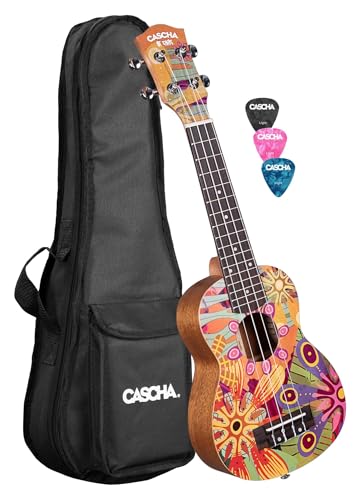 Soprano Ukulele Art Series Flowers - Les Beatles, Paul McCartney, John Lennon, RIngo Starr, George Harrison Soprano Ukulele Art Series Flowers
