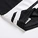 UNLC Classic Blank Hockey Jersey with Stripes – Authentic Stitched, Breathable Mesh and Durable Polyester, Black, Medium