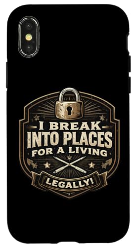 �������ȏ��O�� I BreakInto Places for A Living Legaly Joke �X�}�z�P�[�X iPhone X/XS �p