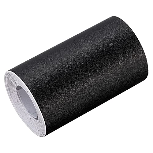 Image of uxcell Waterproof Peel and Stick Decorative Tape Self Adhesive 3.15 inch W x 16.4'L PVC Removable Tape for Wall Edge Matte Black