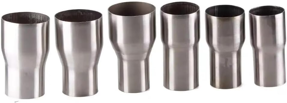 1pc Stainless Steel 51MM-76MM Car Exhaust Reducer Connector Pipe Tube Adapter Intake Pipe Connection Joint CR1017 LHAOEEEYG