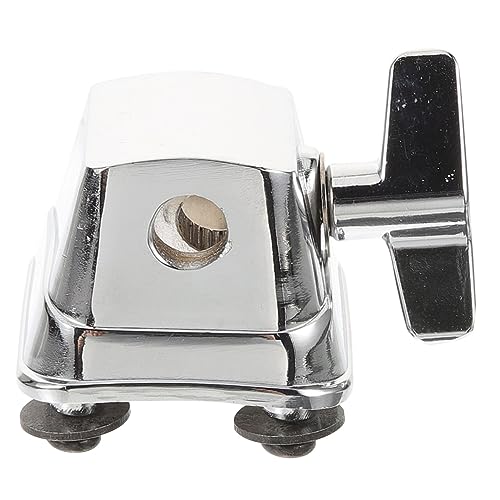 COSMEVIVI M Drum Mount Bracket Alloy Floor Tom Leg Clamp Drum Set Leg Base Sturdy Mounting Silver Drum Accessories