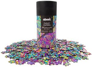 abeec Paisley Pattern 500 Piece Puzzle - Jigsaw Puzzles For Adults - 500 Piece Jigsaw Puzzles - Brain Teaser Puzzles For Adults - Jigsaw Puzzles For Kids - Secret Santa Gifts