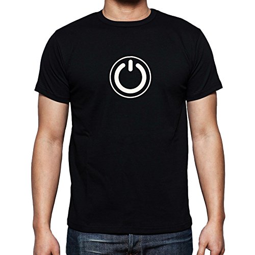 T-shirt phosphorescent Power Button parfait pour briller en soirée techno