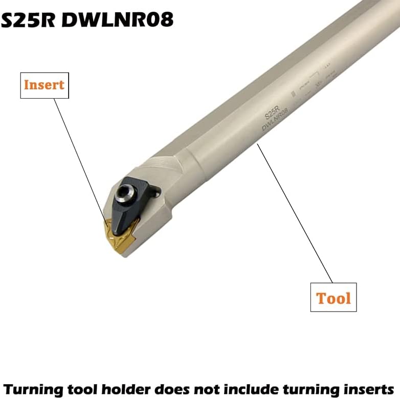 1 コ CNC ツールホルダー-holderセンバンボーリングナイメン旋削ツールホルダー-holder保持者 S20R S25S S32T DWLNR08 旋盤機ナイメン