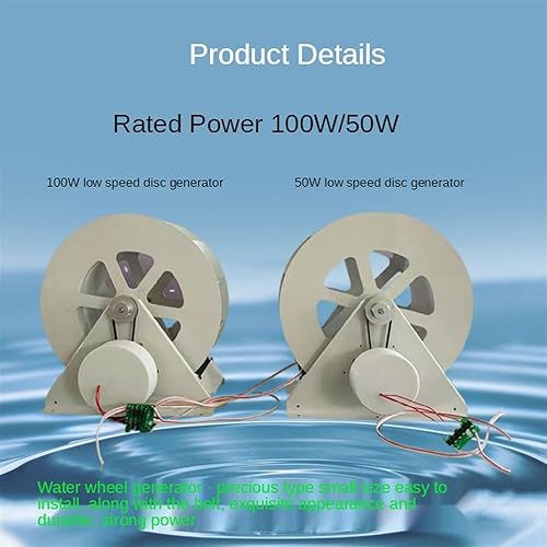 Gerador De Turbina De Água De 50 W/100 W, Roda D'água, Gerador Hidrelétrico, Geração De Energia Tip