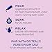 Dr Teal's Foaming Bath with Pure Epsom Salt, Black Elderberry with Vitamin D, 34 fl oz (Pack of 2)