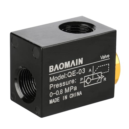 Image of Baomain Pneumatic One Way Quick Exhaust Valve QE-03 3 /8PT Inlet Port