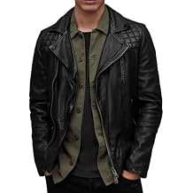 Mens Black Padded Sleeves Leather Jacket lapel Collar Biker Winter Wear Black Real Leather Jacket for Mens