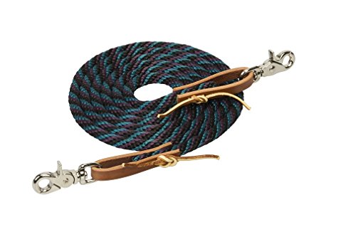 Weaver Leather Poly Roper Rein, Midnight Sky/Wildflower/Spruce Ridge, 3/8" x 8' by Weaver Equine - Used condition - US$14.72