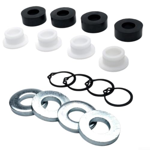 Walker Mowers - Kit de ajuste de altura de cubierta de 16 piezas para modelos F123 7434-1 5727-1 5740-2 incluyendo bujes, anillos de presión, bujes de choque y arandelas
