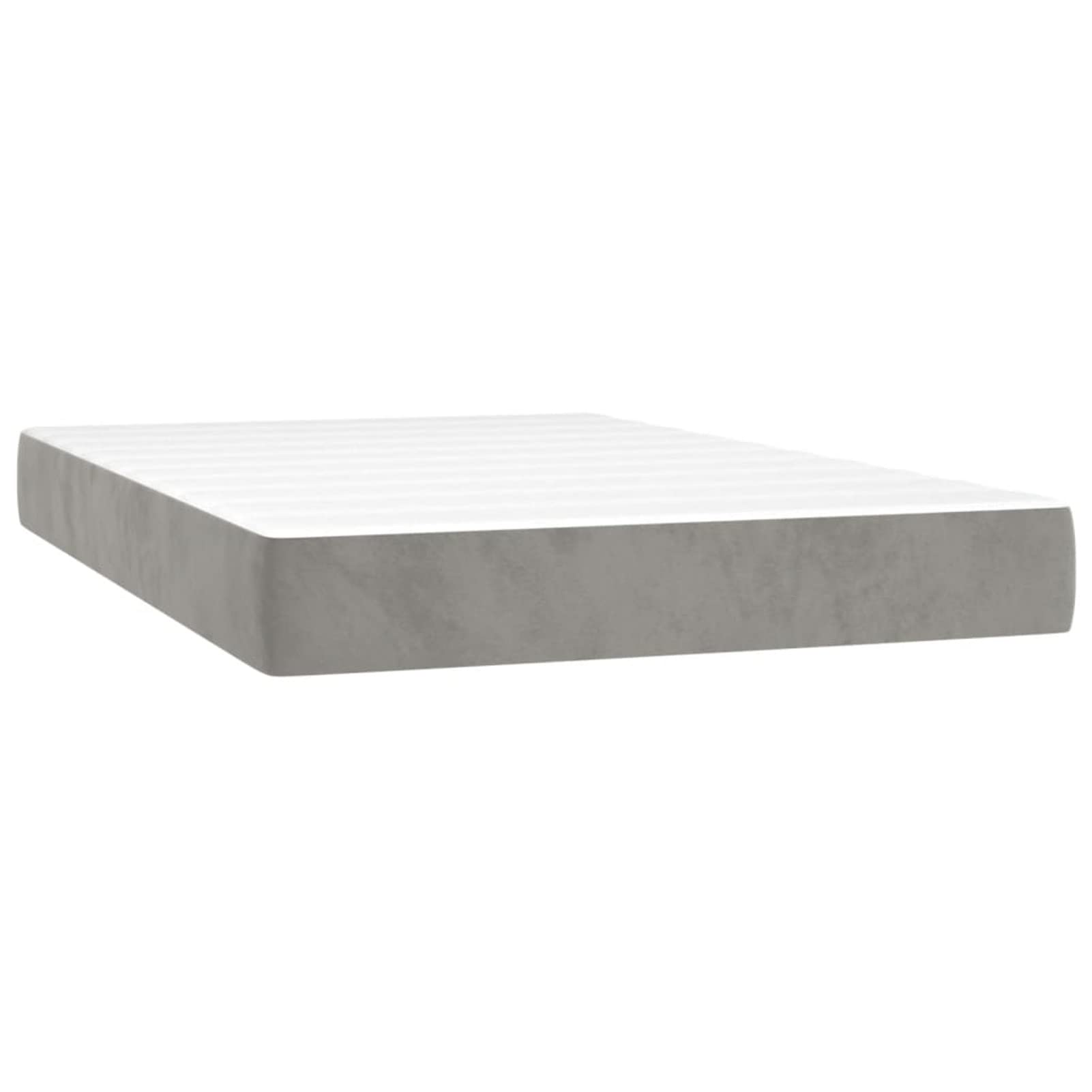 LAPOOH Matelas de lit à Ressorts ensachés Gris Clair 120x200x20 cm,Matelas Ressort,avec Sommier Et Matelas Lit,Matelas Ressort Latex