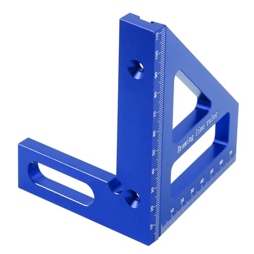 Regla de Ángulo 3D de Aleación de Aluminio Azul miniatura 4