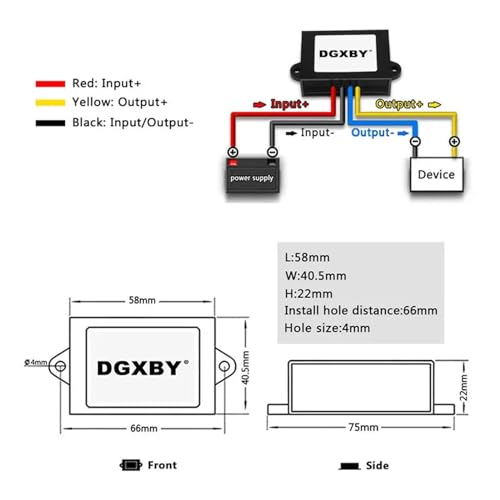 Convertidor reductor aislado con salida estable de 5V3A para coche 6