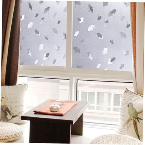 Película Electroestática Frosted para Ventana Diseño Hojas Ginkgo miniatura 2