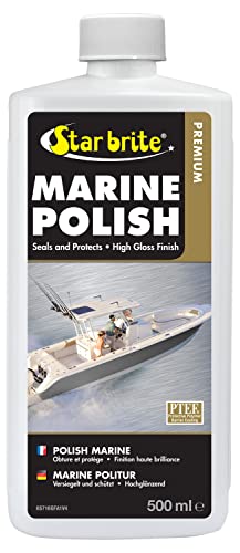 STAR BRITE Premium Marine Polish - Maximale UV-Bescherming en Hoogglansafwerking - UV-Remmers stoppen Vervaging, Verkalking en Oxidatie - Stoot Water, Vuil en andere Afzettingen af