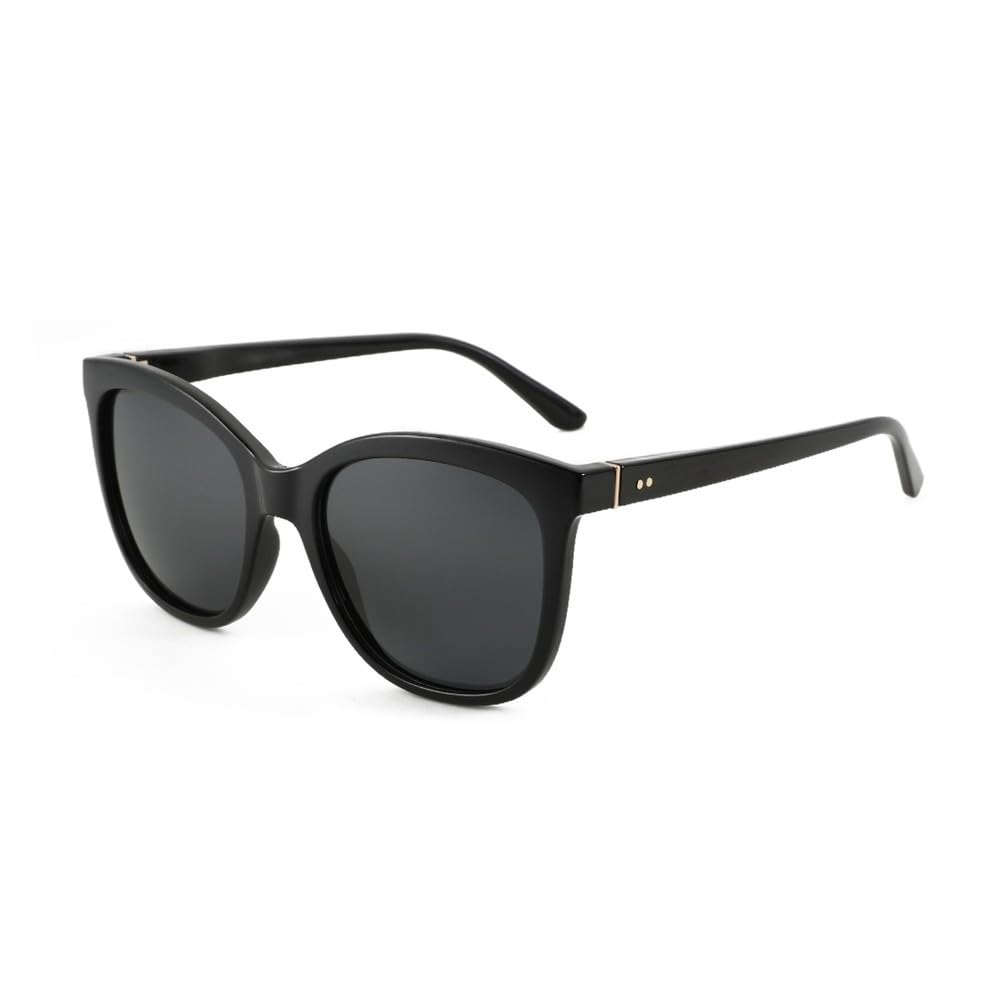 Modische, polarisierte Sonnenbrille mit Schmetterlingsmotiv für Damen, UV400-Schutz, Oversize-Schnitt, quadratische Sonnenbrille, Größe 1,01