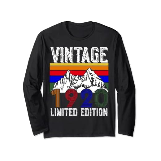 Vintage 1920 - 102 años niños niñas - 102 cumpleaños Manga Larga