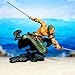 Roronoa Zoro Action Figure, Three Swords Zoro Anime Character Statue 7 inch PVC Collection Model Doll Toy Gift for Girls and Boys