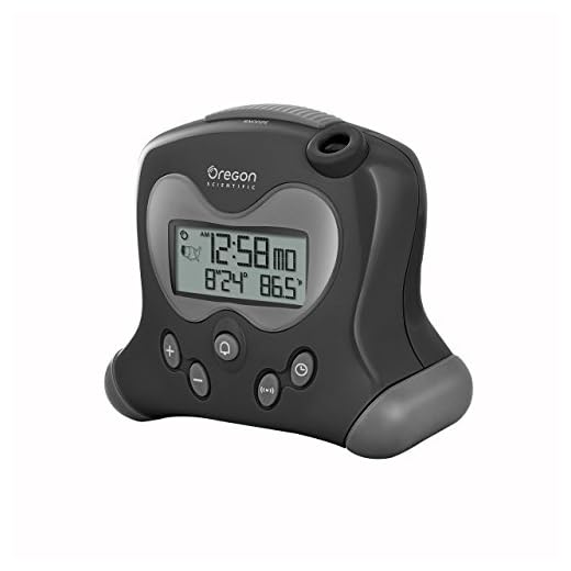 Oregon Scientific RM313PNFA New FLIP projection feature Self-Setting Projection Flip Clock, Black