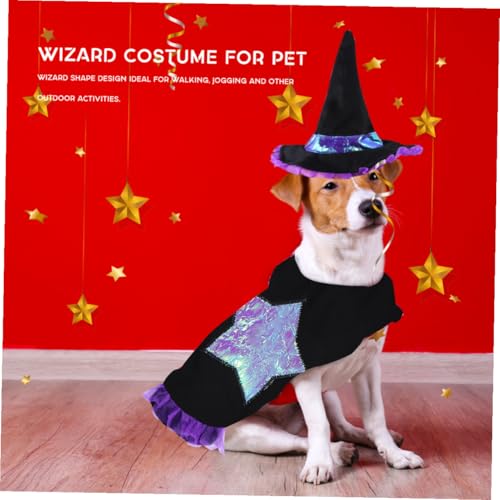 Disfraz de Mago para Perros Happyyami Talla L miniatura 7