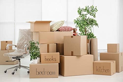 Cardboard Packing Moving House Boxes Pack 10 15 20 30 40 50 (5, Large Boxes 18x18x18") 97l