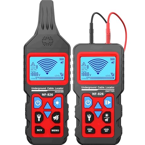 NF-826 Underground Wire Locator, Buried Wire Tracer Cable Locator Circuit Breakers, fuses, Wires,