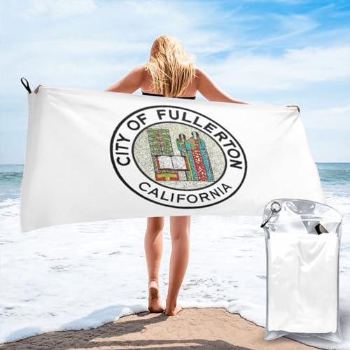 SIYTUAU Fullerton CA Bath Towel 27.5"x55" Quick Dry, Soft