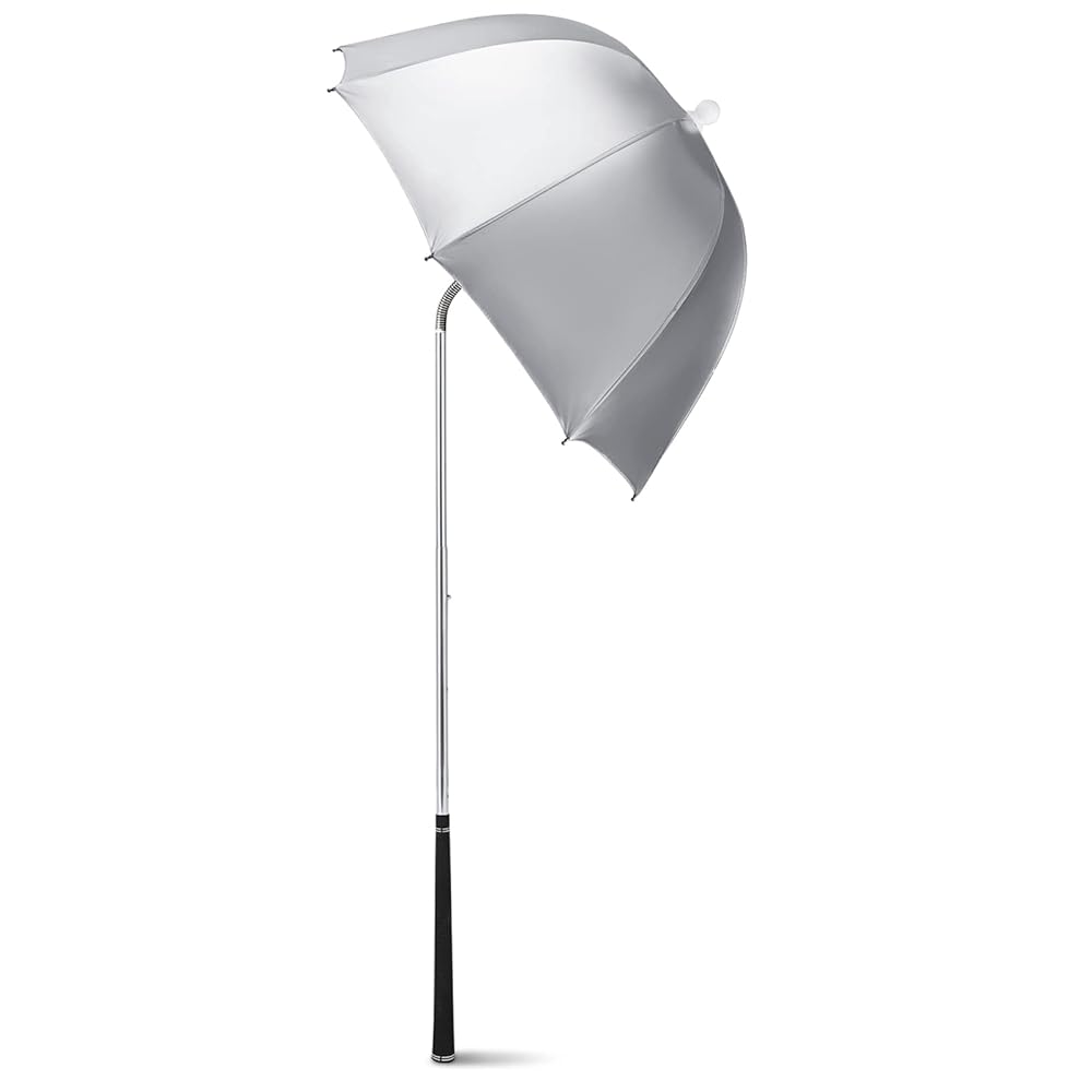 G4Free Golf Bag Umbrella for Club Protection Flex Silver Umbrella (Silver)