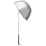 G4Free Golf Bag Umbrella for Club Protection Flex Silver Umbrella (Silver)