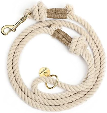 Handmade Rope Leashes for Dogs Rope Dog Leash Rope Cute Dog Leash Braided Dog Leash Cotton Rope Leash for Small Dogs 5FT Organic Cotton