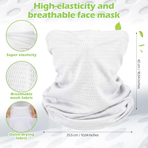 Image of Geyoga 2 /4 Pack Cooling Neck Gaiter Summer Breathable Balaclava Face Mask with Mesh Holes UV Protection Sun Scarf Men Women