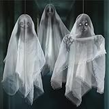 Cheerland Hanging Ghost Halloween Decoration Creepy Floating Ghost Garland Flying Ghouls for Haunted Mansion...
