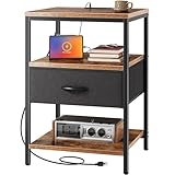 SUPERJARE Night Stand with...