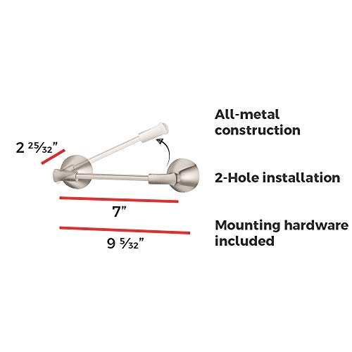 Pfister Btb-Wll3K Willa Bathroom Accessories Set Bar, Toilet Paper Holder, And Towel Ring, Brushed Nickel #TOP4